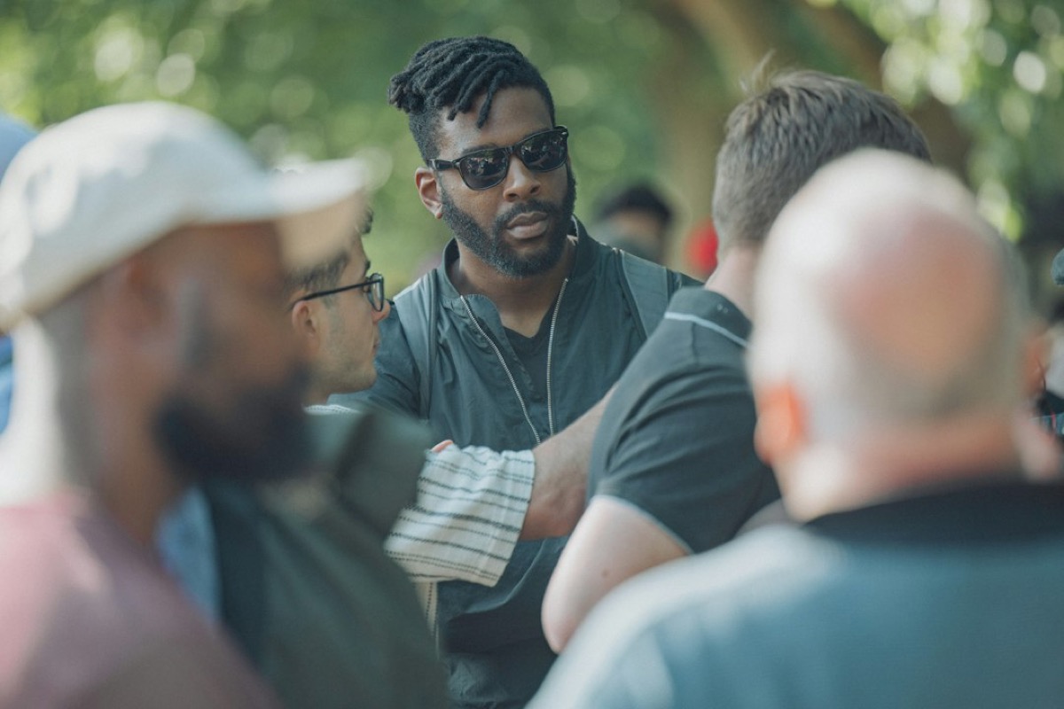 Black men helping the community